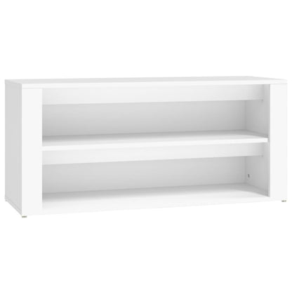 Scarpiera Bianca 100x35x45 cm in Legno Multistrato - homemem39