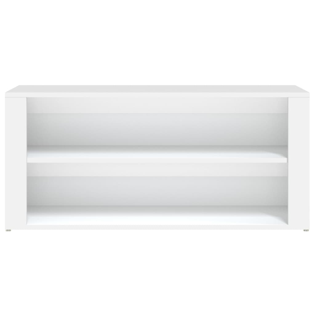 Scarpiera Bianca 100x35x45 cm in Legno Multistrato - homemem39