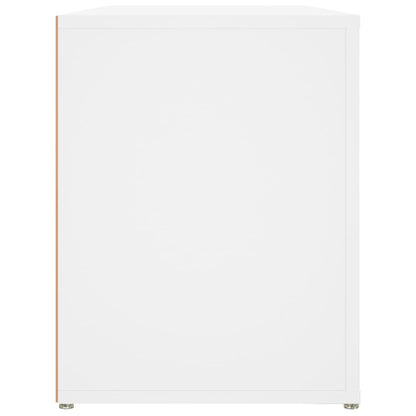 Scarpiera Bianca 100x35x45 cm in Legno Multistrato - homemem39