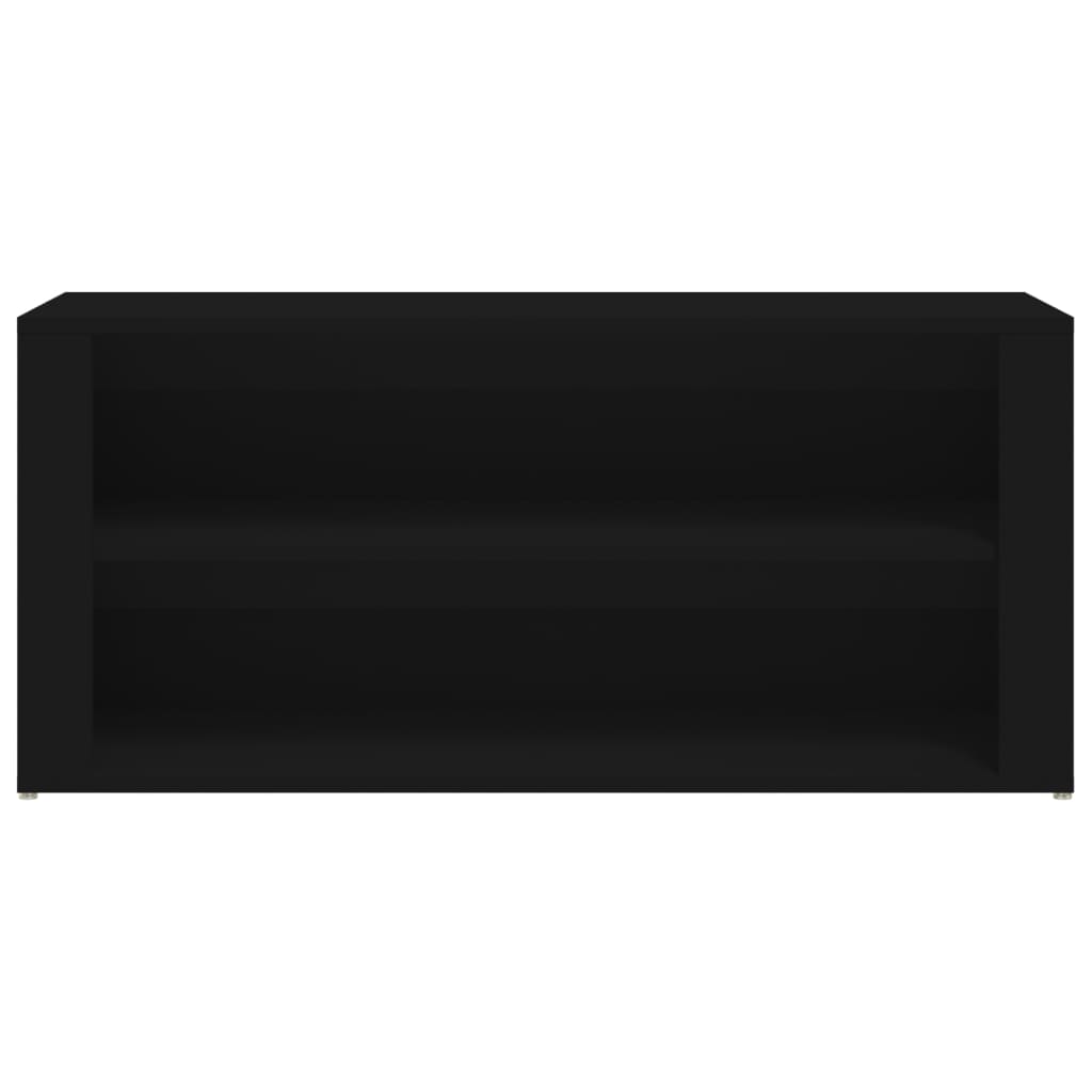 Scarpiera Nera 100x35x45 cm in Legno Multistrato - homemem39