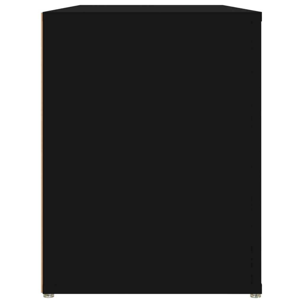 Scarpiera Nera 100x35x45 cm in Legno Multistrato - homemem39