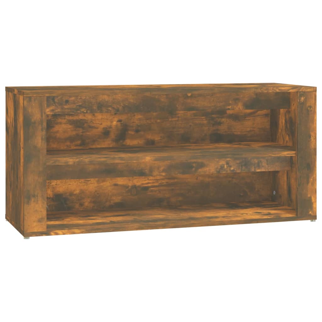 Scarpiera Rovere Fumo 100x35x45 cm in Legno Multistrato - homemem39