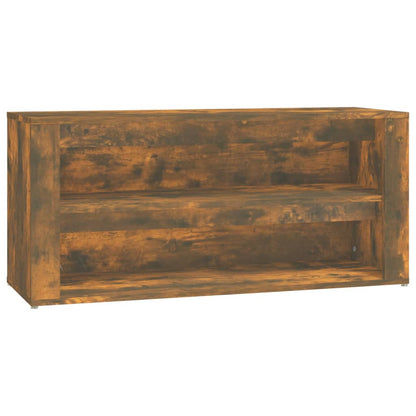 Scarpiera Rovere Fumo 100x35x45 cm in Legno Multistrato - homemem39