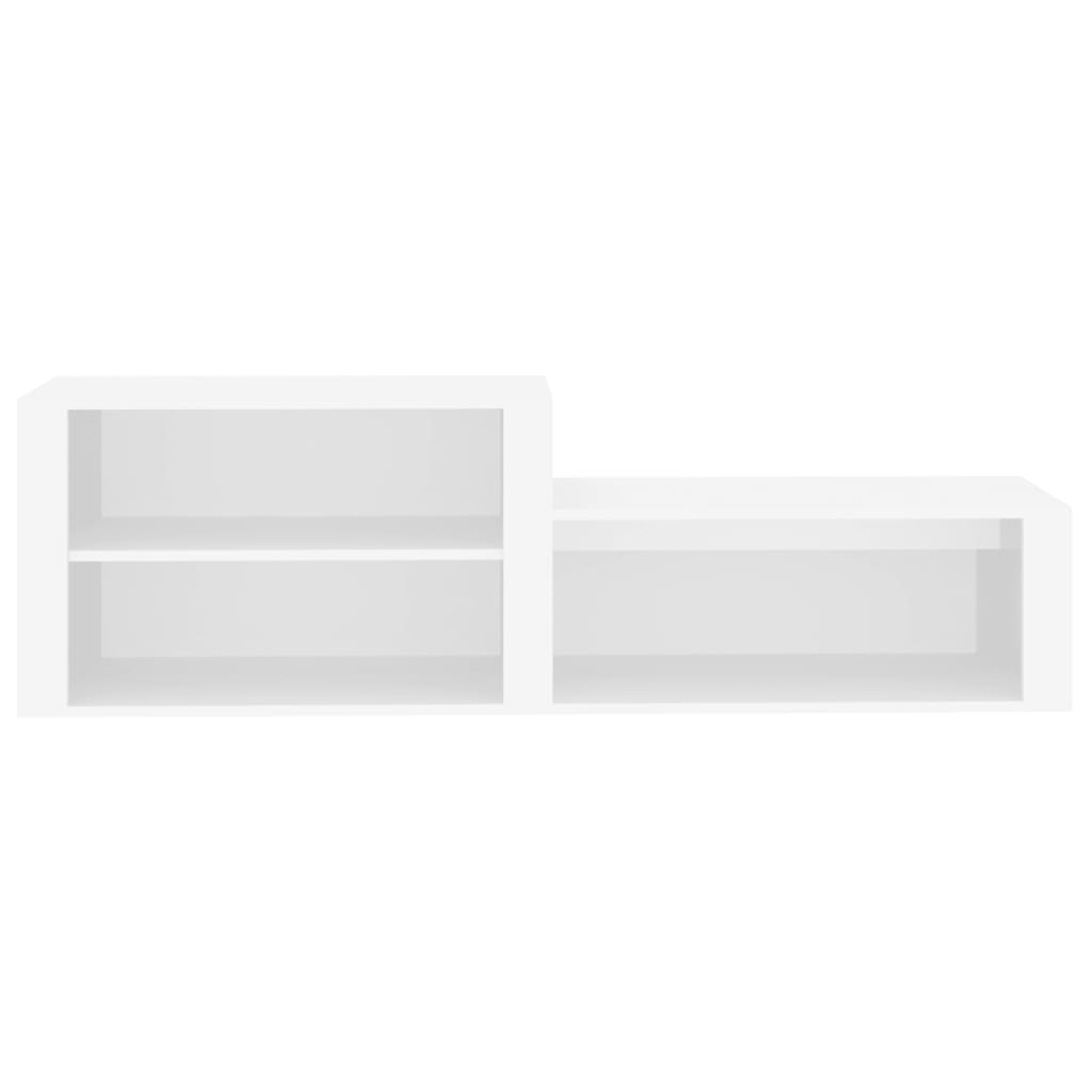 Scarpiera bianco 150x35x45 cm in Legno Multistrato - homemem39