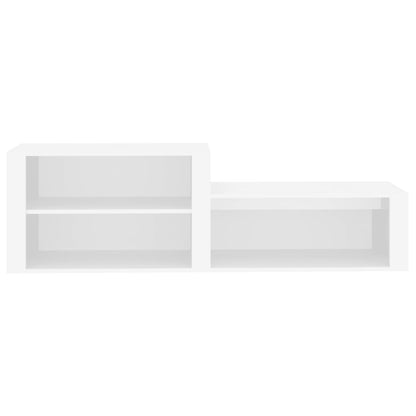 Scarpiera bianco 150x35x45 cm in Legno Multistrato - homemem39
