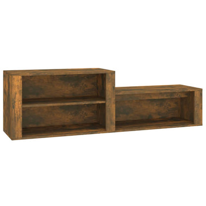 Scarpiera Rovere Fumo 150x35x45 cm in Legno Multistrato - homemem39