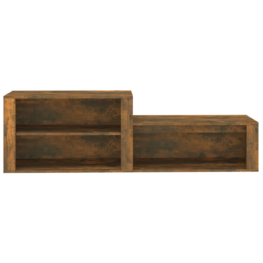 Scarpiera Rovere Fumo 150x35x45 cm in Legno Multistrato - homemem39