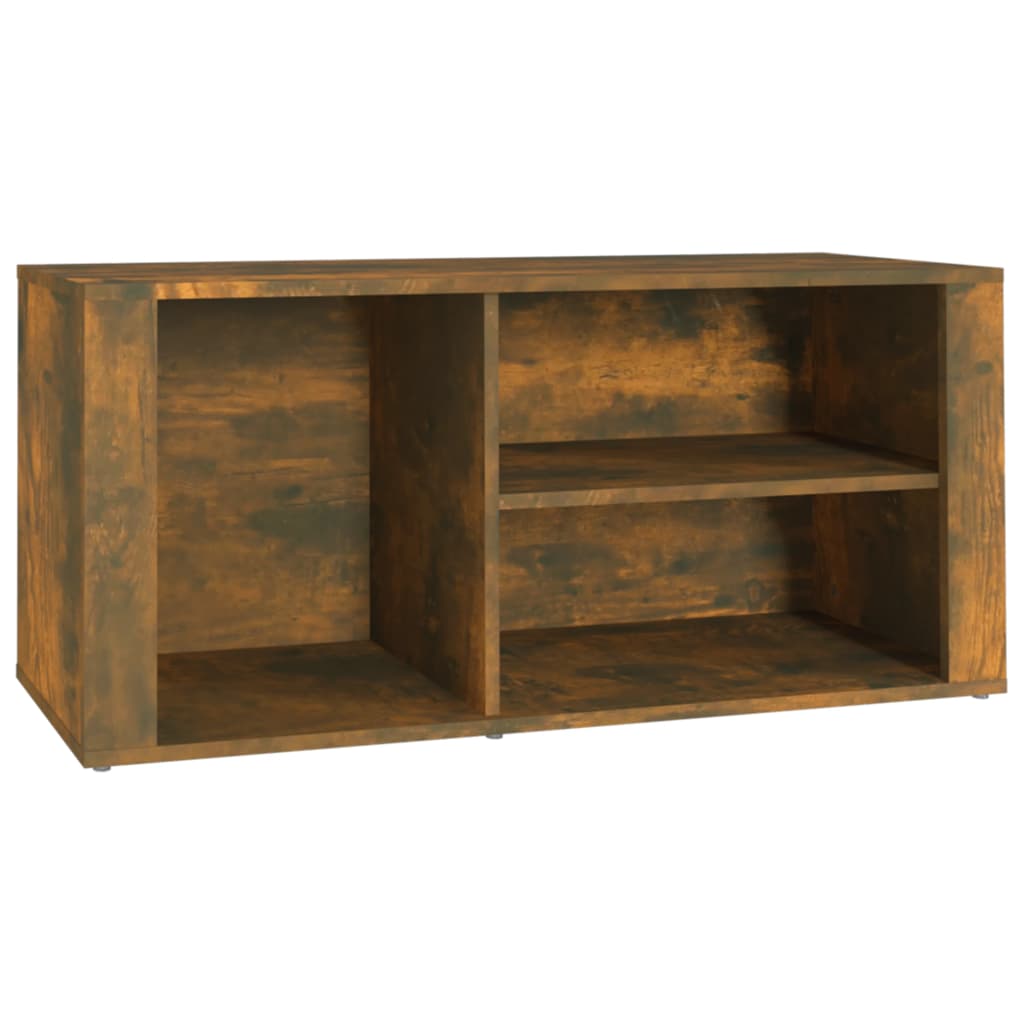 Scarpiera Rovere Fumo 100x35x45 cm in Legno Multistrato - homemem39