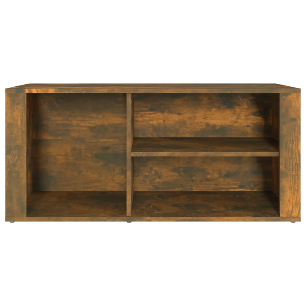 Scarpiera Rovere Fumo 100x35x45 cm in Legno Multistrato - homemem39