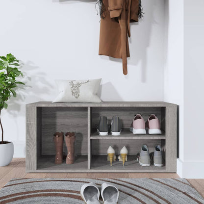 Scarpiera Grigio Sonoma 100x35x45 cm in Legno Multistrato - homemem39