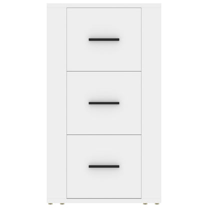 Credenza Bianca 40x33x70 cm in Legno Multistrato - homemem39