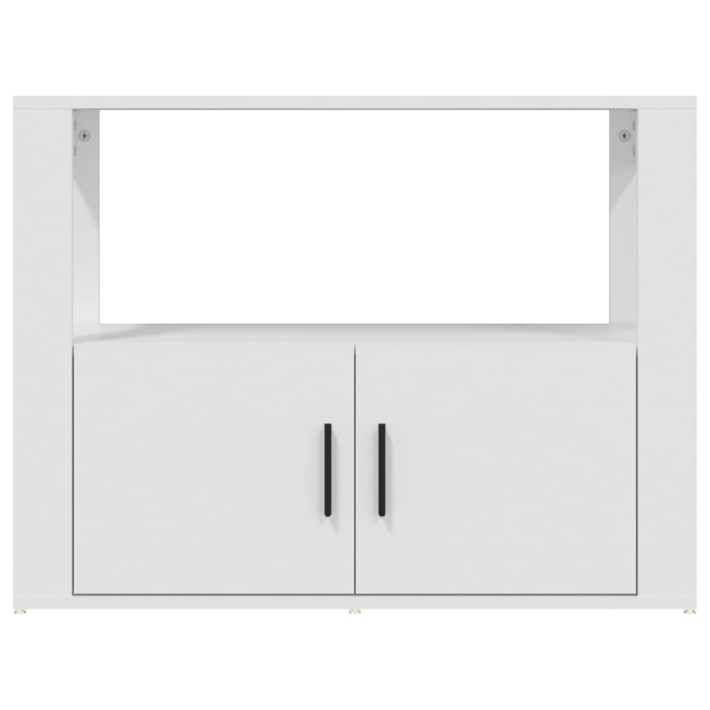 Credenza Bianca 80x30x60 cm in Legno Multistrato