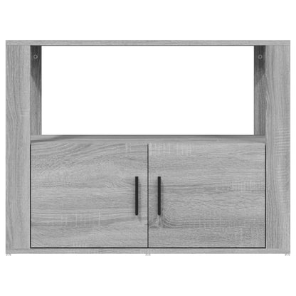 Credenza Grigio Sonoma 80x30x60 cm in Legno Multistrato