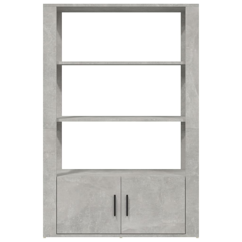 Credenza Grigio Cemento 80x30x119,5 cm in Legno Multistrato - homemem39