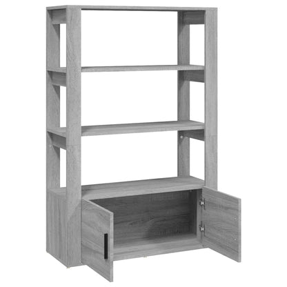 Credenza Grigio Sonoma 80x30x119,5 cm in Legno Multistrato - homemem39