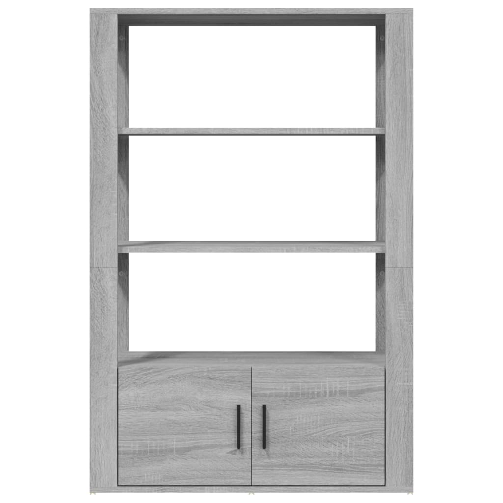 Credenza Grigio Sonoma 80x30x119,5 cm in Legno Multistrato - homemem39