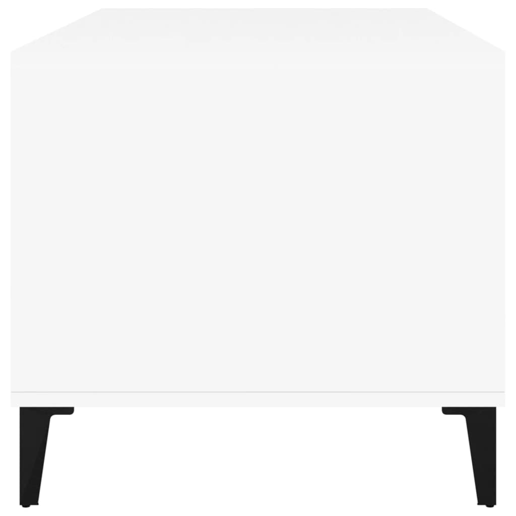 Tavolino da Salotto Bianco 90x49x45 cm in Legno Multistrato | homemem39