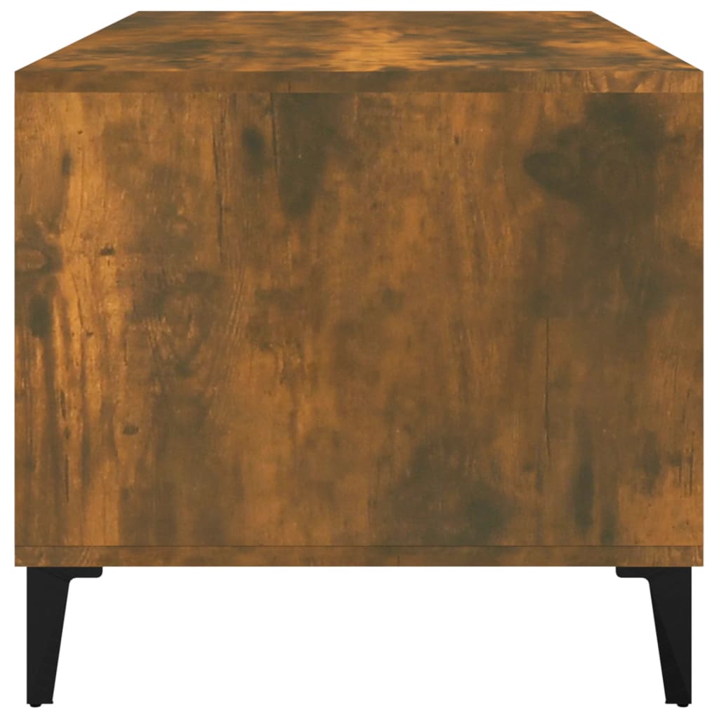 Tavolino da Salotto Rovere Fumo 90x49x45 cm Legno Multistrato | homemem39
