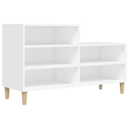 Scarpiera Bianca 102x36x60 cm in Legno Multistrato - homemem39