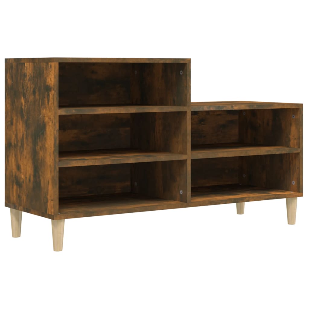 Scarpiera Rovere Fumo 102x36x60 cm in Legno Multistrato - homemem39