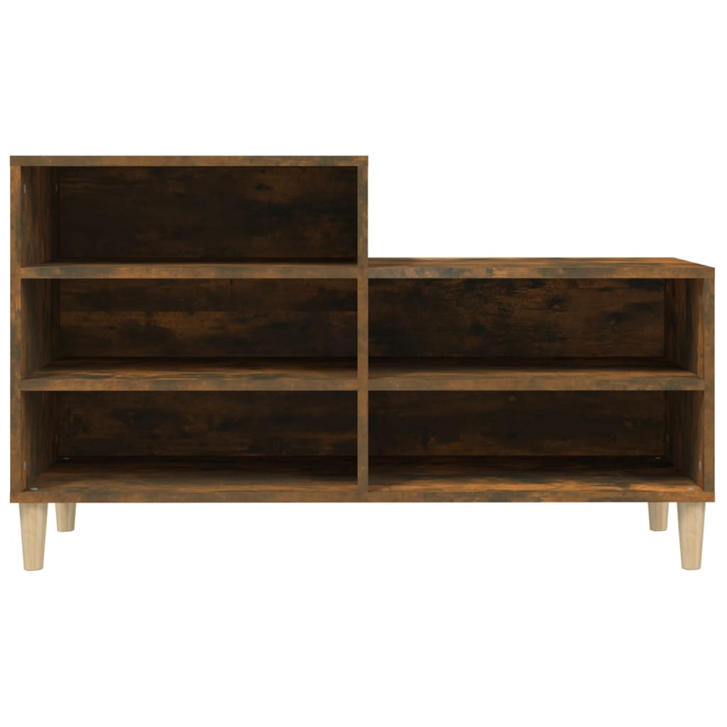 Scarpiera Rovere Fumo 102x36x60 cm in Legno Multistrato - homemem39