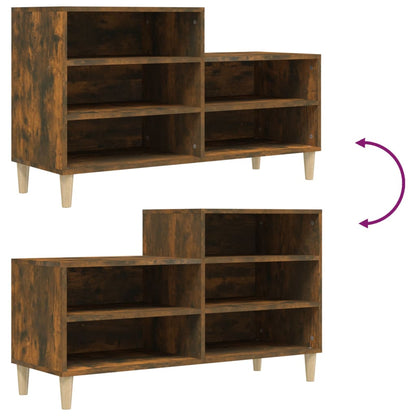 Scarpiera Rovere Fumo 102x36x60 cm in Legno Multistrato - homemem39