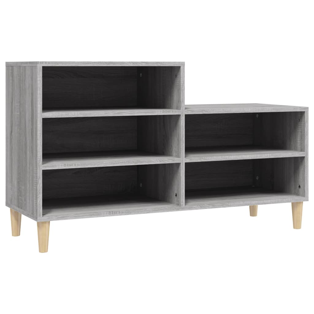 Scarpiera Grigio Sonoma 102x36x60 cm in Legno Multistrato - homemem39