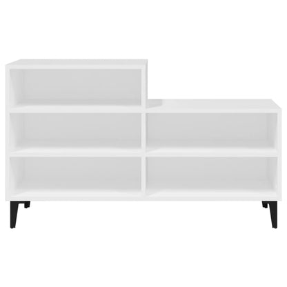 Scarpiera Bianca 102x36x60 cm in Legno Multistrato - homemem39