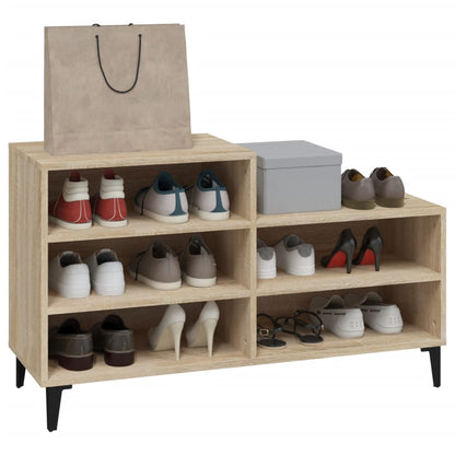 Scarpiera Rovere Sonoma 102x36x60 cm in Legno Multistrato - homemem39
