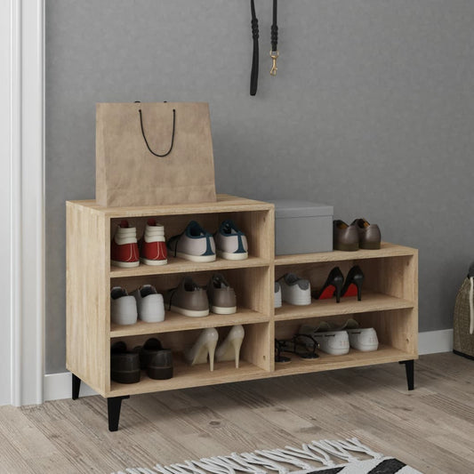 Scarpiera Rovere Sonoma 102x36x60 cm in Legno Multistrato - homemem39