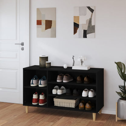 Scarpiera Nera 102x36x60 cm in Legno Multistrato - homemem39