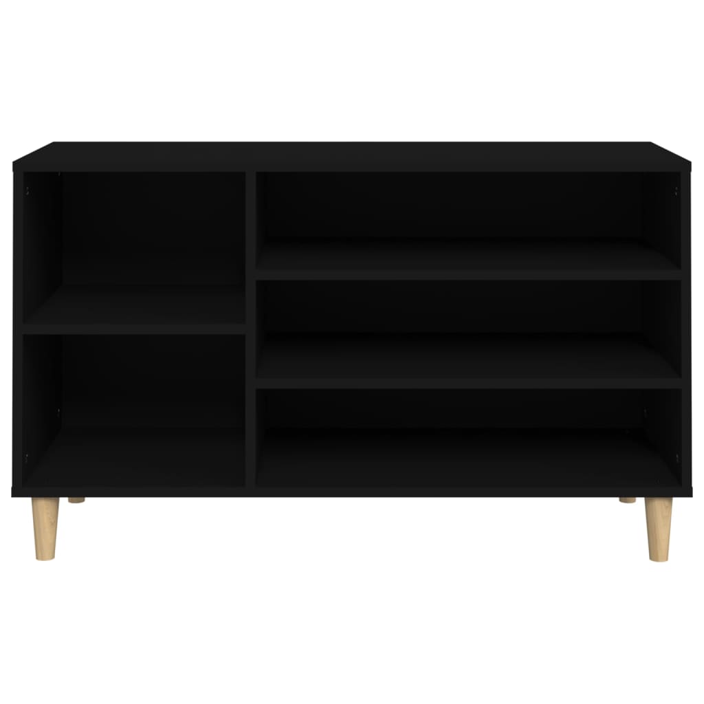 Scarpiera Nera 102x36x60 cm in Legno Multistrato - homemem39