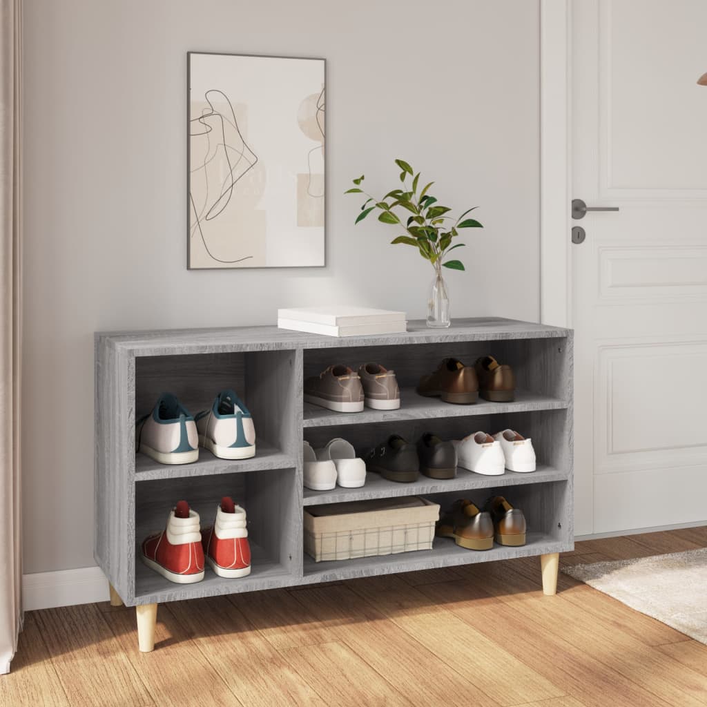 Scarpiera Grigio Sonoma 102x36x60 cm in Legno Multistrato - homemem39