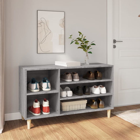 Scarpiera Grigio Sonoma 102x36x60 cm in Legno Multistrato - homemem39