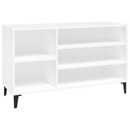 Scarpiera Bianca 102x36x60 cm in Legno Multistrato - homemem39