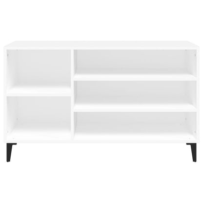 Scarpiera Bianca 102x36x60 cm in Legno Multistrato - homemem39
