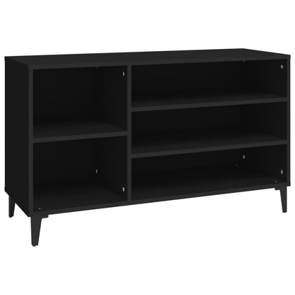 Scarpiera Nera 102x36x60 cm in Legno Multistrato - homemem39