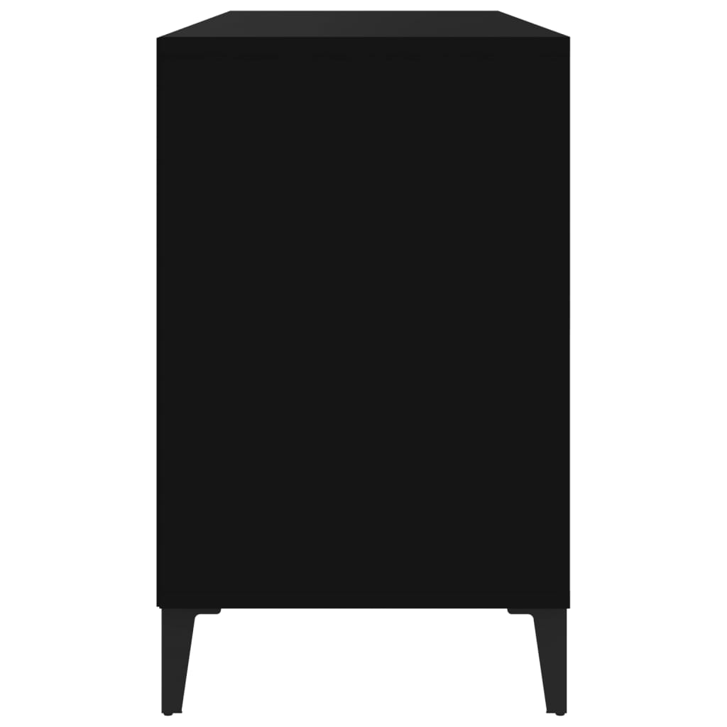 Scarpiera Nera 102x36x60 cm in Legno Multistrato - homemem39