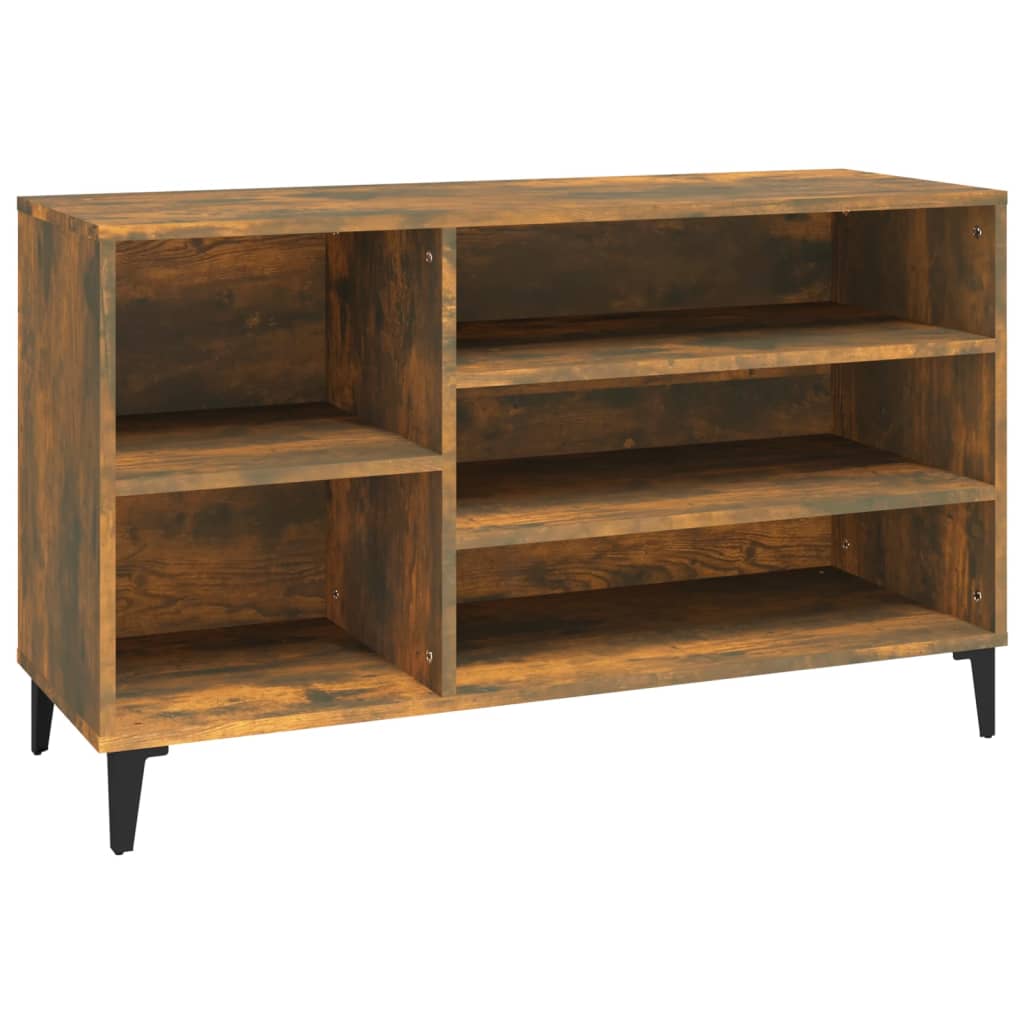 Scarpiera Rovere Fumo 102x36x60 cm in Legno Multistrato - homemem39