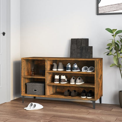 Scarpiera Rovere Fumo 102x36x60 cm in Legno Multistrato - homemem39