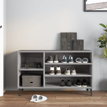 Scarpiera Grigio Sonoma 102x36x60 cm in Legno Multistrato - homemem39