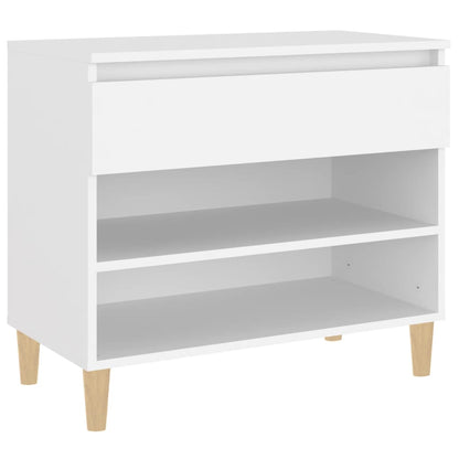Scarpiera Bianca 70x36x60 cm in Legno Multistrato - homemem39