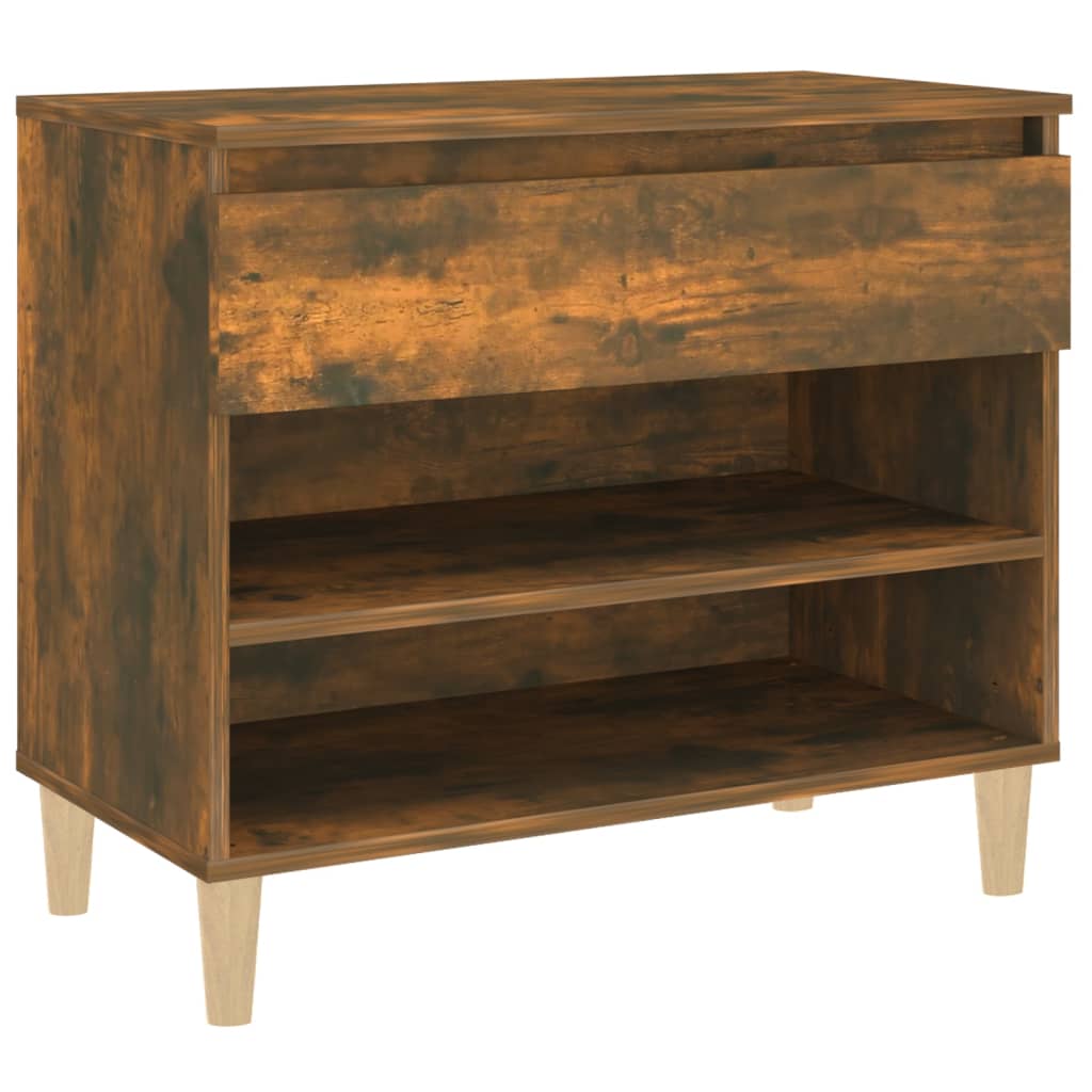 Scarpiera Rovere Fumo 70x36x60 cm in Legno Multistrato - homemem39