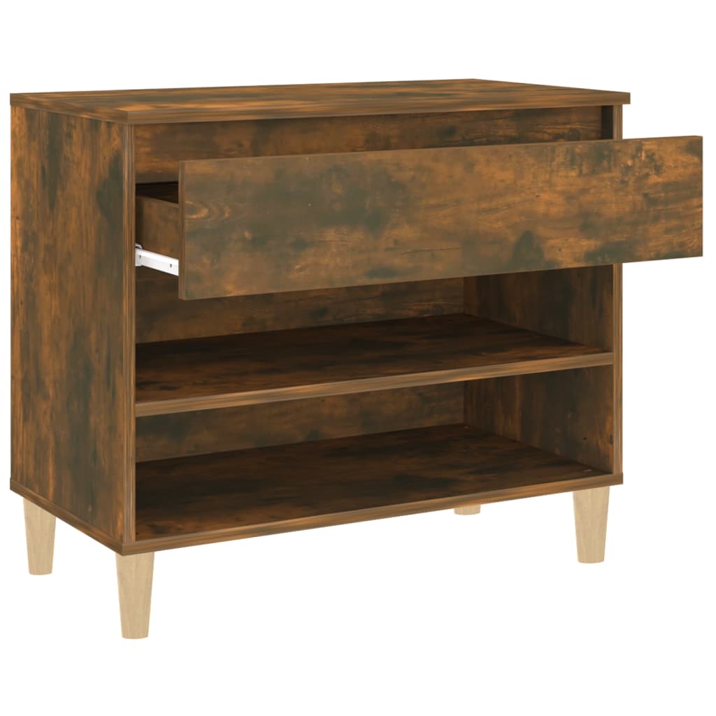 Scarpiera Rovere Fumo 70x36x60 cm in Legno Multistrato - homemem39
