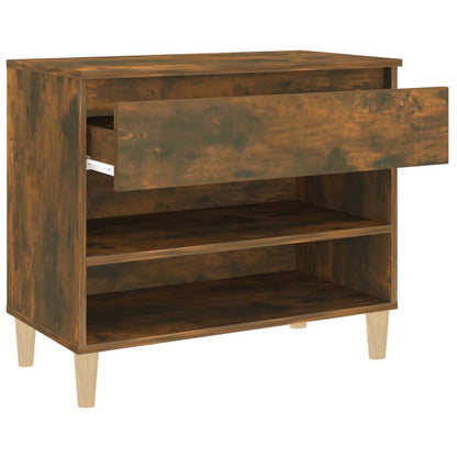 Scarpiera Rovere Fumo 70x36x60 cm in Legno Multistrato - homemem39