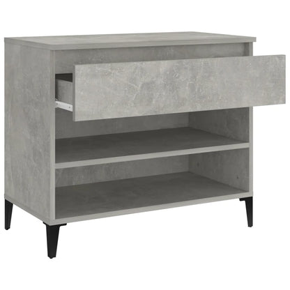 Scarpiera Grigio Cemento 70x36x60 cm in Legno Multistrato - homemem39
