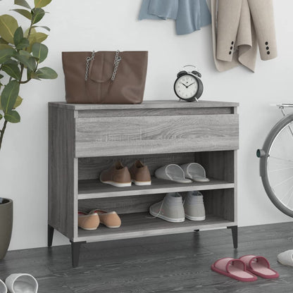 Scarpiera Grigio Sonoma 70x36x60 cm in Legno Multistrato - homemem39