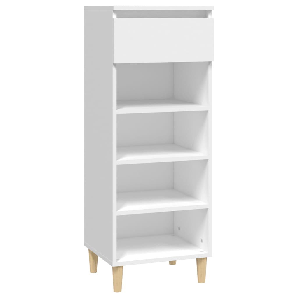 Scarpiera Bianca 40x36x105 cm in Legno Multistrato - homemem39