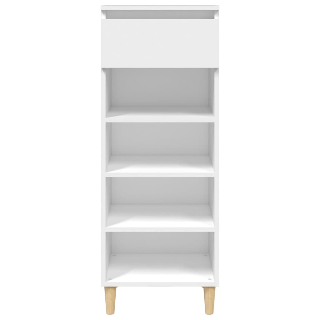 Scarpiera Bianca 40x36x105 cm in Legno Multistrato - homemem39