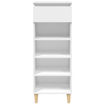 Scarpiera Bianca 40x36x105 cm in Legno Multistrato - homemem39